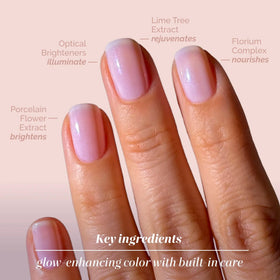 LONDONTOWN kur Illuminating Nail Concealer applied on nails