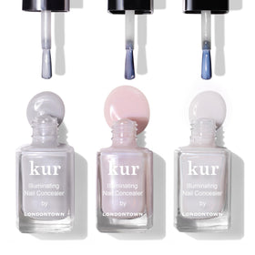 LONDONTOWN kur Nail Concealer beside nail care tools