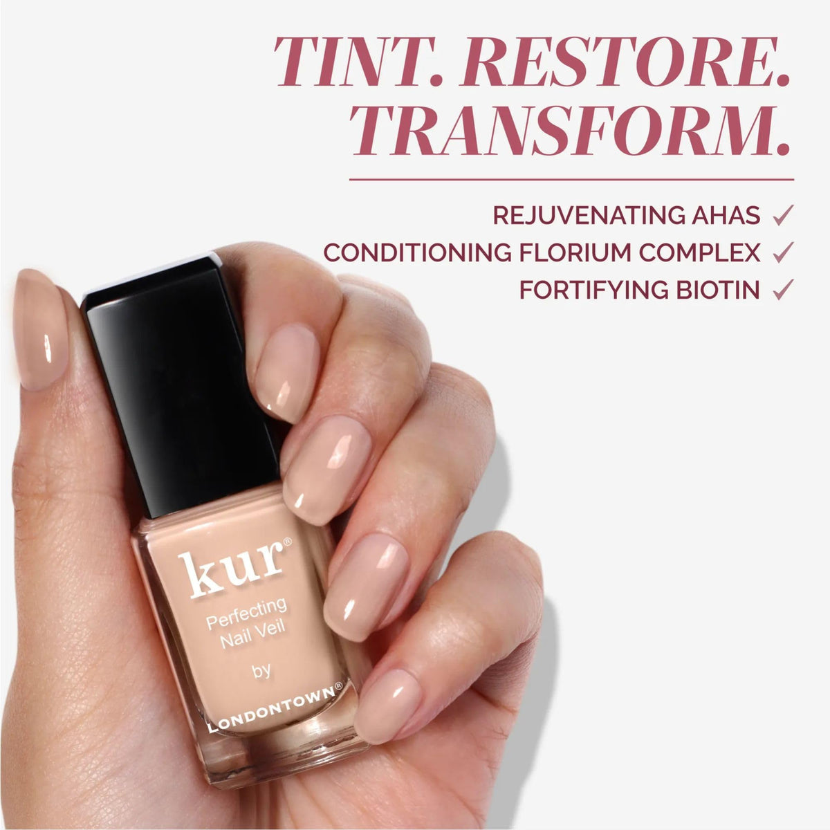 LONDONTOWN kur Perfecting Nail Veil Apricot Beige product details