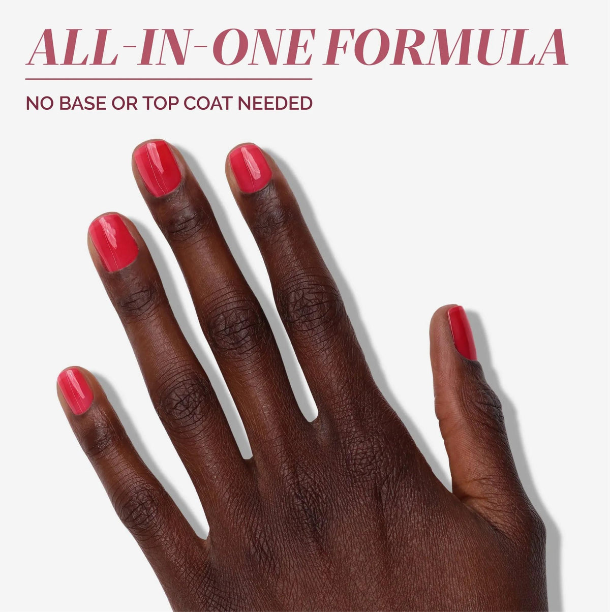 LONDONTOWN kur Perfecting Nail Veil Sheer Poppy Red close-up of brush