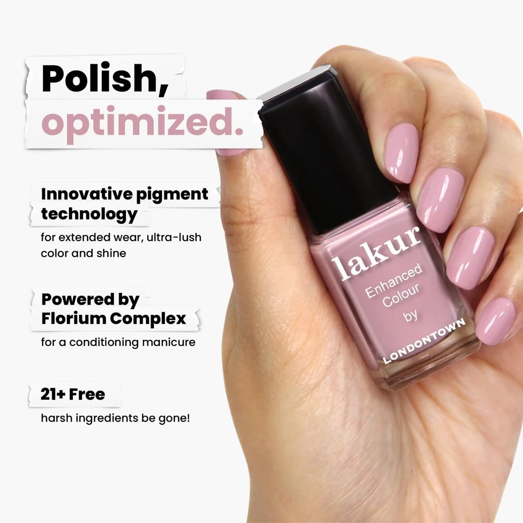 LONDONTOWN lakur Nail Polish Berry Nude packaging