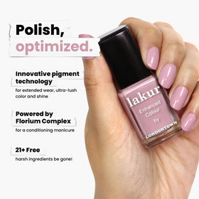 LONDONTOWN lakur Nail Polish Berry Nude packaging