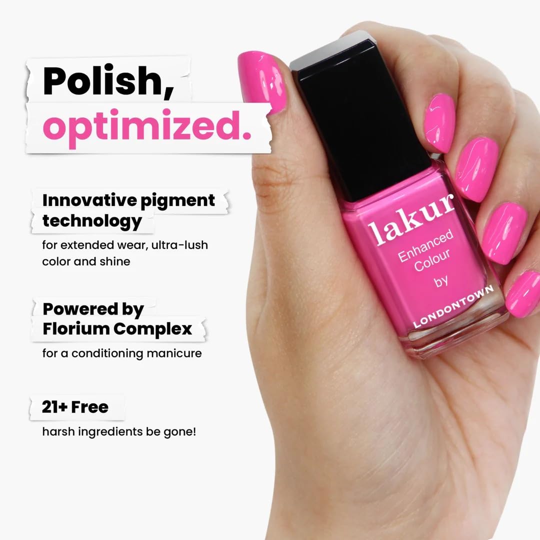LONDONTOWN Lakur Nail Polish Berry Punch packaging