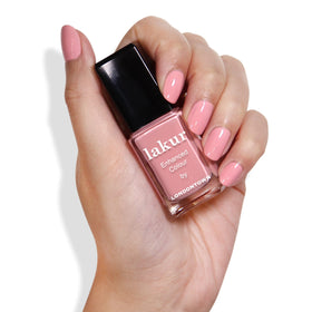 LONDONTOWN lakur Nail Polish Desert Flower swatch on a nail wheel