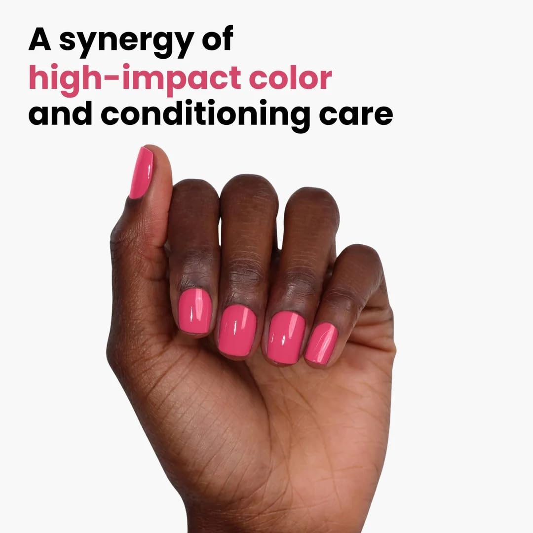 LONDONTOWN lakur Nail Polish Electric Flamingo application on nails
