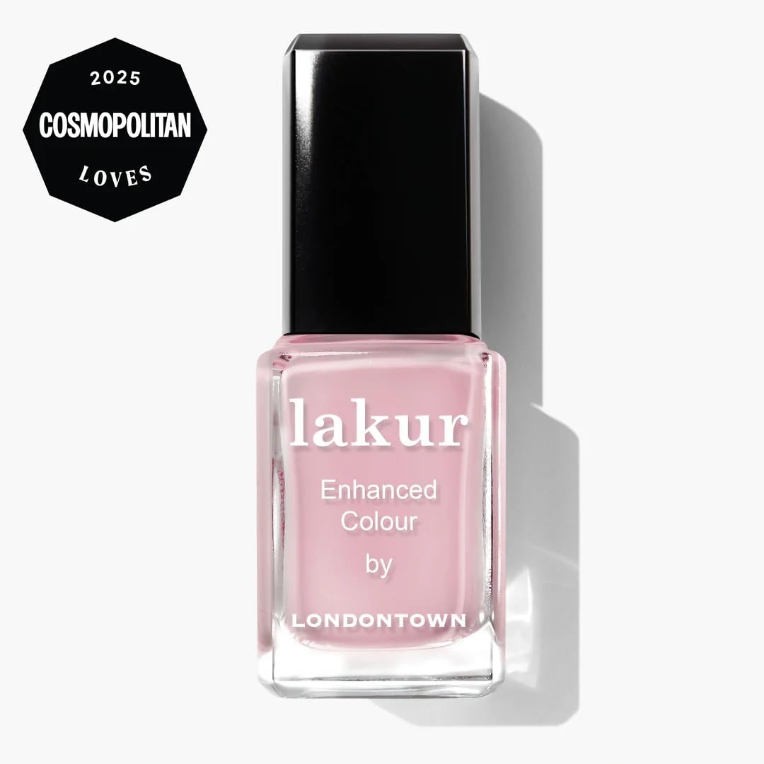 LONDONTOWN lakur Nail Polish Magnolia Haze bottle with pink and purple shades