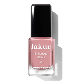 LONDONTOWN lakur Nail Polish Mauve Over on a nail care table