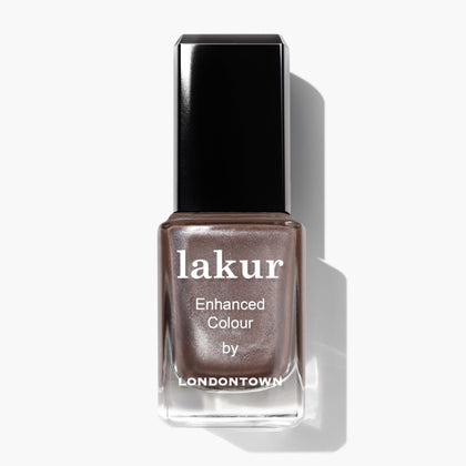 LONDONTOWN lakur Nail Polish Nightcap front view with bottle and brush