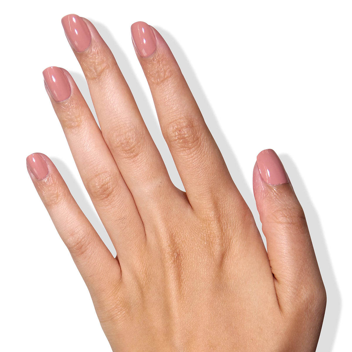 LONDONTOWN lakur Nail Polish Pink Sands applied on nails