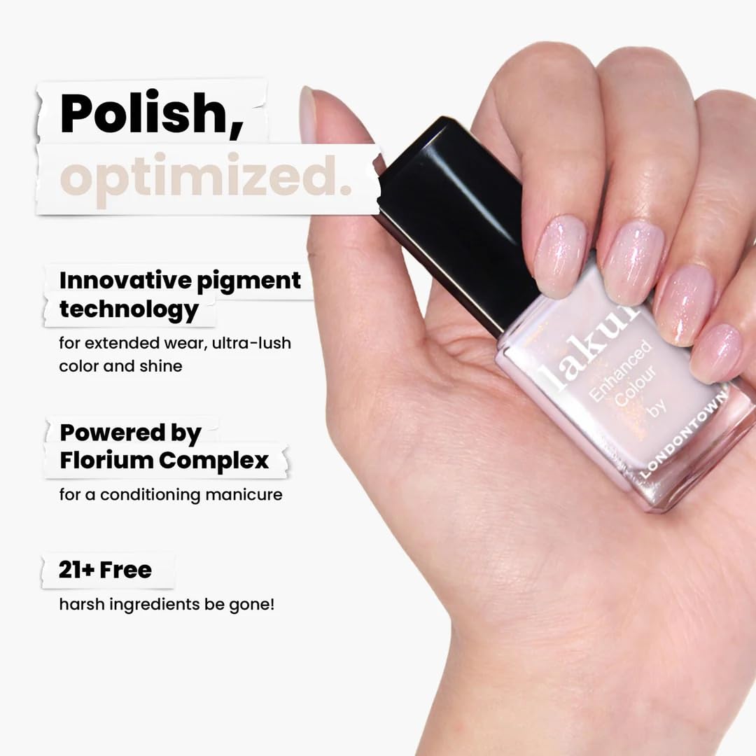 LONDONTOWN lakur Nail Polish Princess Awaits in a nail care setup