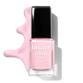 LONDONTOWN lakur Nail Polish Waterloo Sunset with base and top coat