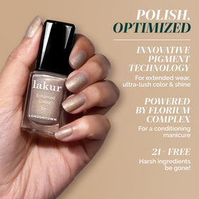 LONDONTOWN lakur Nail Polish You're Golden with base and top coat