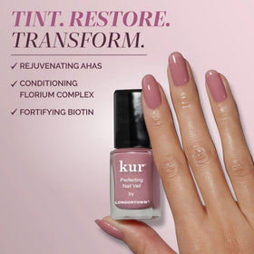 LONDONTOWN Perfecting Nail Veil #11 Fig bottle with brush