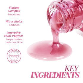LONDONTOWN Sheer Strength Nail Blush Hibiscus brush applicator close-up