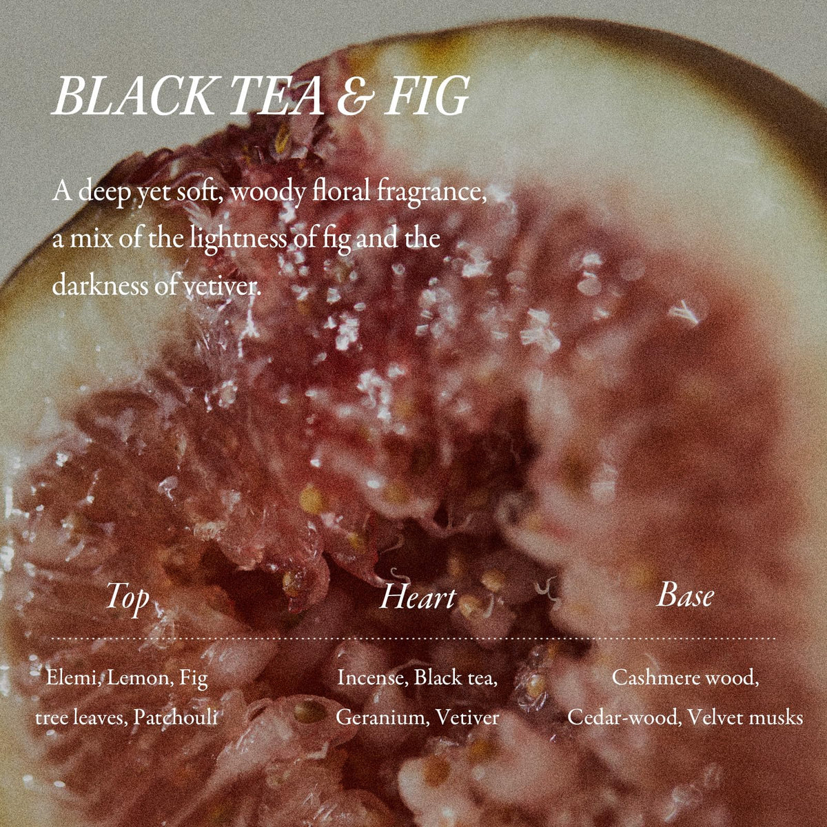 LONGTAKE Hair Fragrance Oil Black Tea & Fig with ingredients list