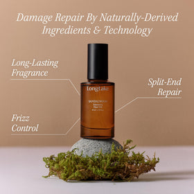 LONGTAKE Hair Fragrance Oil Sandalwood bottle with cap