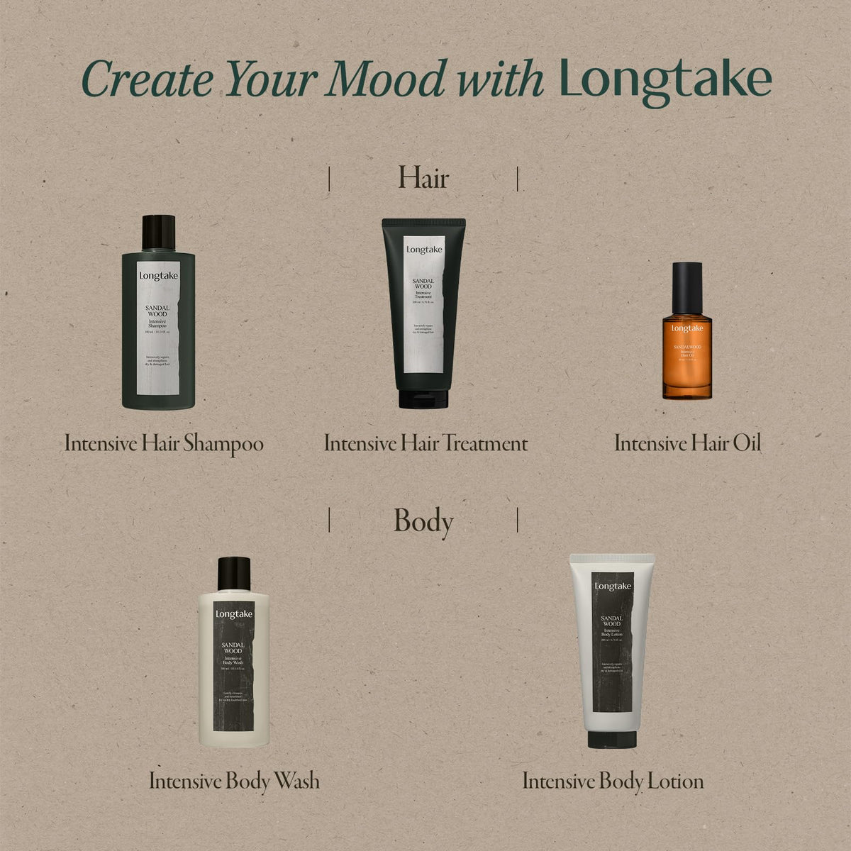 LONGTAKE Hair Fragrance Oil Sandalwood lifestyle scene
