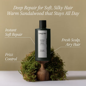 LONGTAKE Sandalwood Shampoo bottle side view