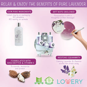 Loofah included in LOVERY bath gift set