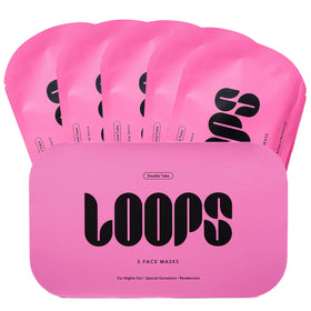 LOOPS Double Take Glow Hydrogel Face Mask front view