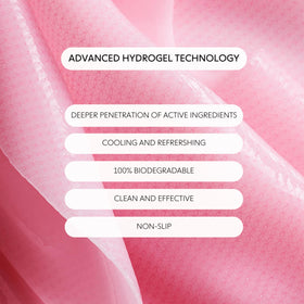 LOOPS Double Take Glow Hydrogel Face Mask in use