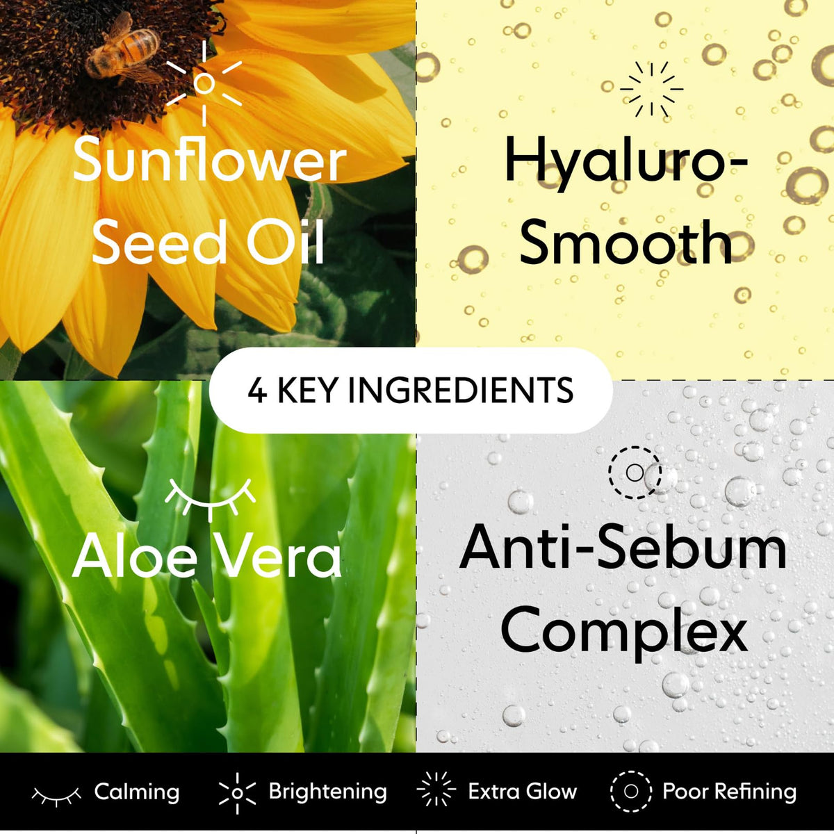LOOPS Double Take Glow Hydrogel Face Mask ingredients list