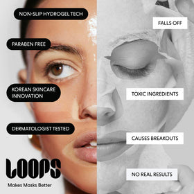 LOOPS Glow Gang Face Mask Set with product details