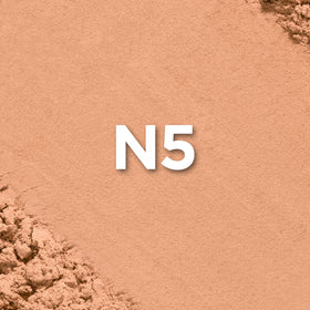 Loreal True Match Powder Foundation N5 Medium with swatch on skin
