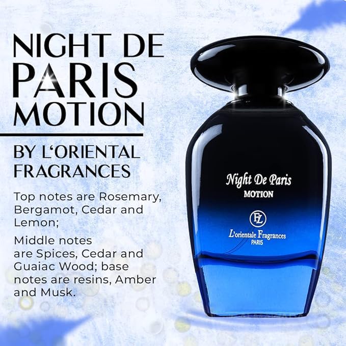 LOrientale Fragrances Night De Paris bottle with gift box