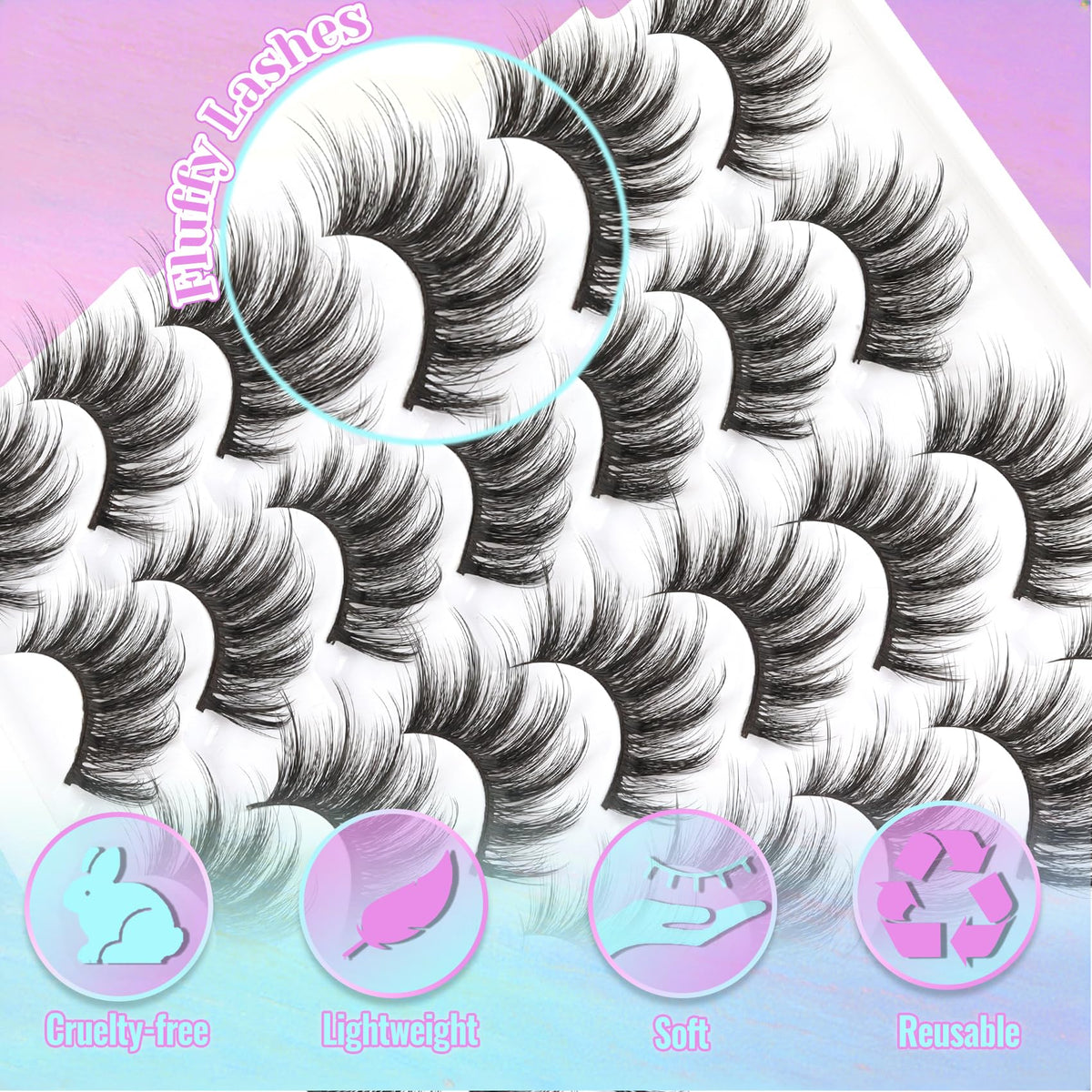 Losha Cat Eye Lashes flexible cotton band detail
