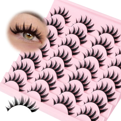 Losha Spiky Manga Lashes front view showing unique spiky design