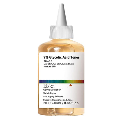 Loske 7% Glycolic Acid Face Exfoliating Toner 281g front view