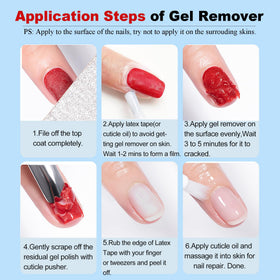LOUINSTIC Gel Nail Polish Remover Kit contents including nail buffer
