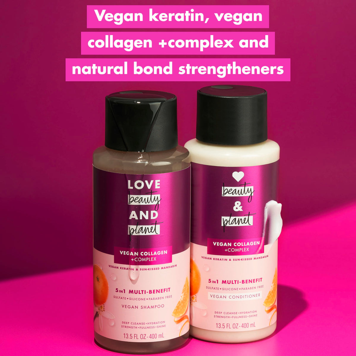 Love Beauty And Planet 5-in-1 Conditioner cap open, showing texture