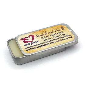 Love from Santa Barbara Sandalwood Vanilla Solid Perfume lifestyle scene