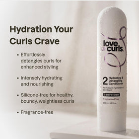 Love Ur Curls Conditioner 280g back view with ingredients