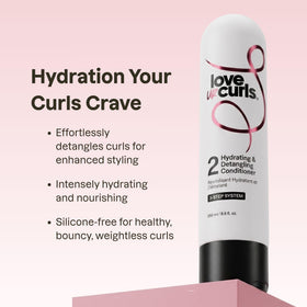 Love Ur Curls Curly Hair Conditioner back view with ingredient list