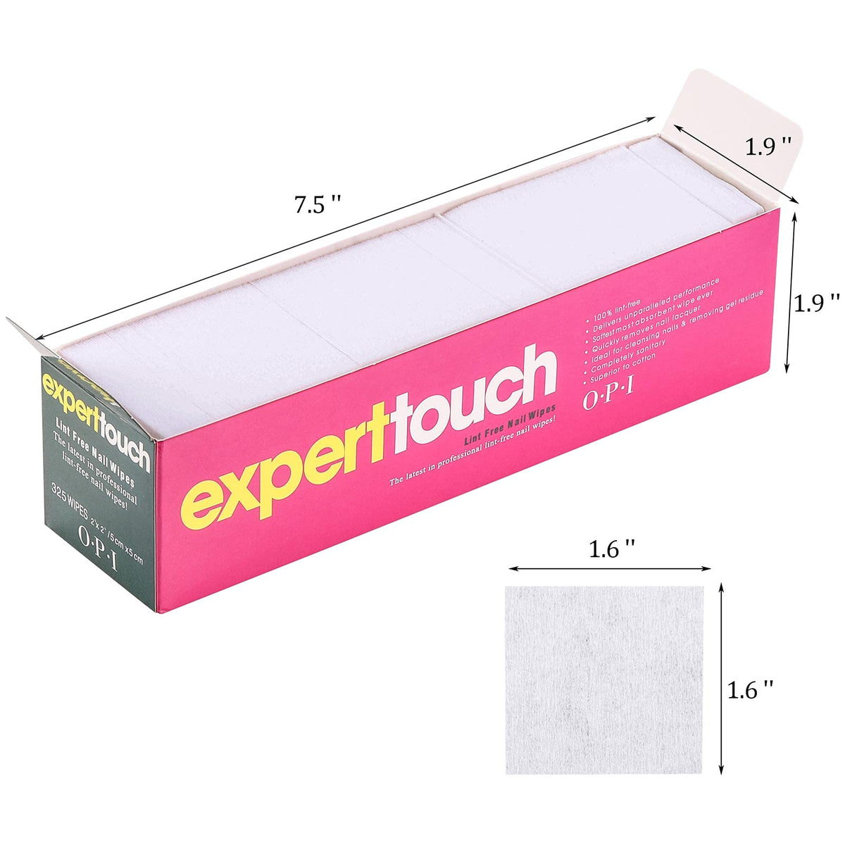 LoveBB Lint Free Nail Wipes in use for nail polish removal