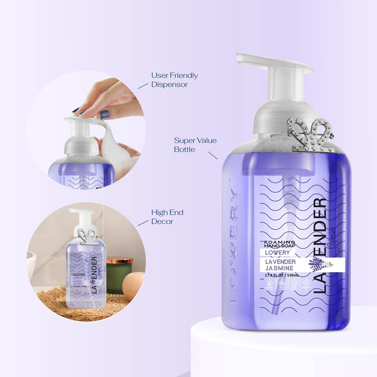 LOVERY Foaming Hand Soap in various fragrances