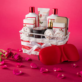 LOVERY Red Rose Spa Gift Set beautifully packaged