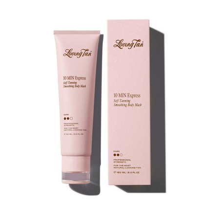 Loving Tan 10 Minute Express Self Tanner Body Mask, Dark front view