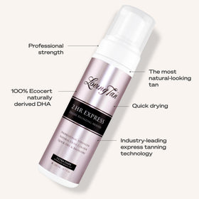 Loving Tan 2 HR Express Self Tanning Mousse Ultra Dark on skin application