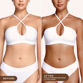 Loving Tan 2 HR Express Self Tanning Mousse Ultra Dark packaging close-up