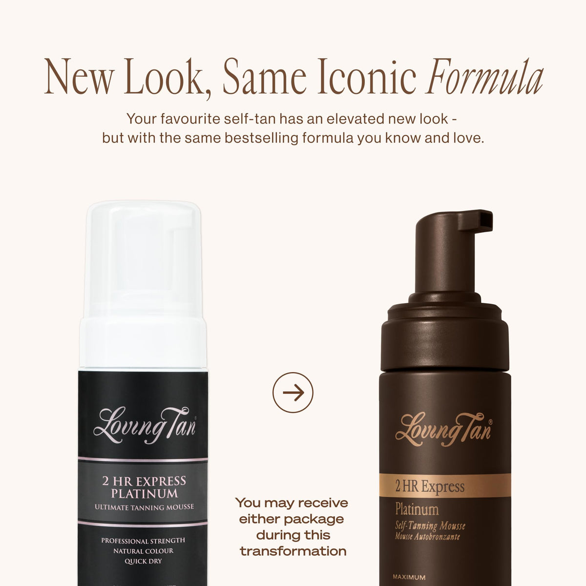 Loving Tan 2 HR Platinum Express Self Tanner Mousse Max Dark application mitt