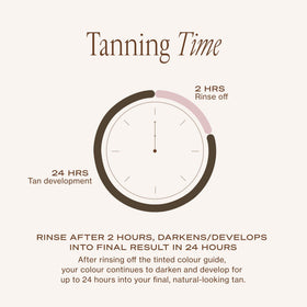 Loving Tan 2 HR Platinum Express Self Tanner Mousse Max Dark in bathroom setting