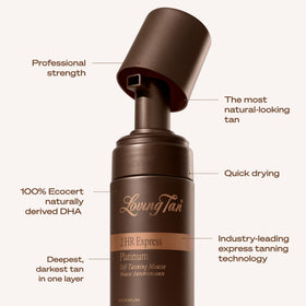 Loving Tan 2 HR Platinum Express Self Tanner Mousse Max Dark lifestyle shot