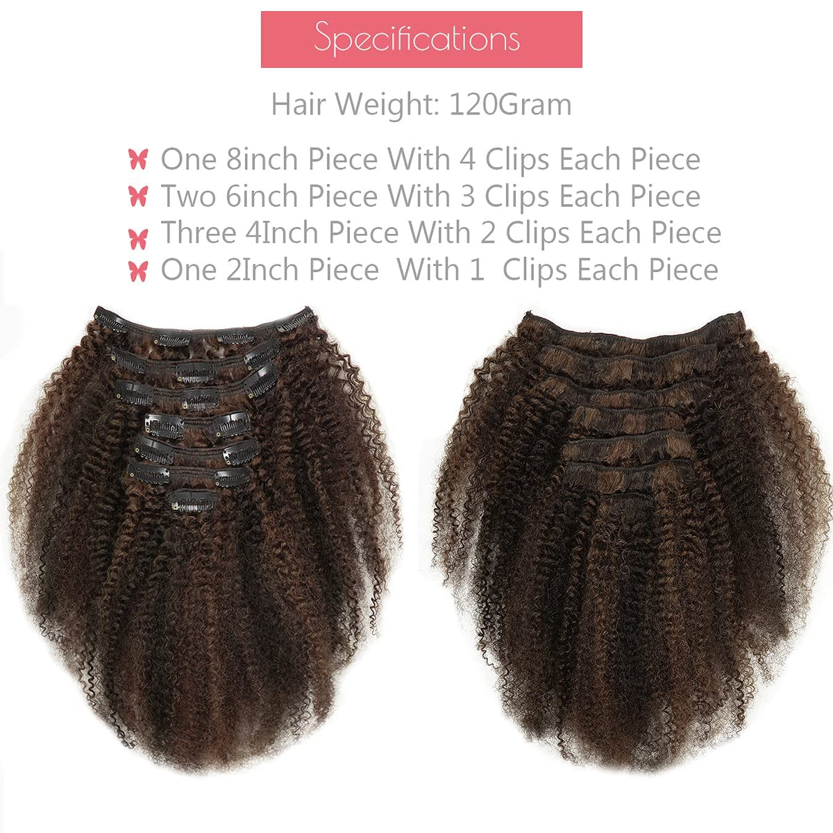Loxxy Afro Kinky Curly Clip Ins close-up of curls and texture