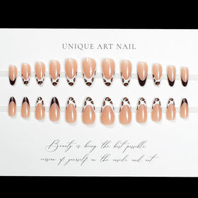LPOODDNU 24Pcs press on nails displayed in packaging
