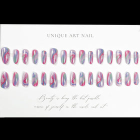 LPOODDNU Press On Nails kit packaging showing 24 pieces