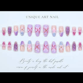 LPOODDNU press on nails with adhesive glue tabs